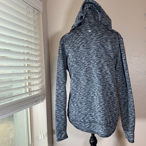 Tangerine Women's Grey White Pullover Hoodie - High Low Hem - XL - Picture 7 of 13